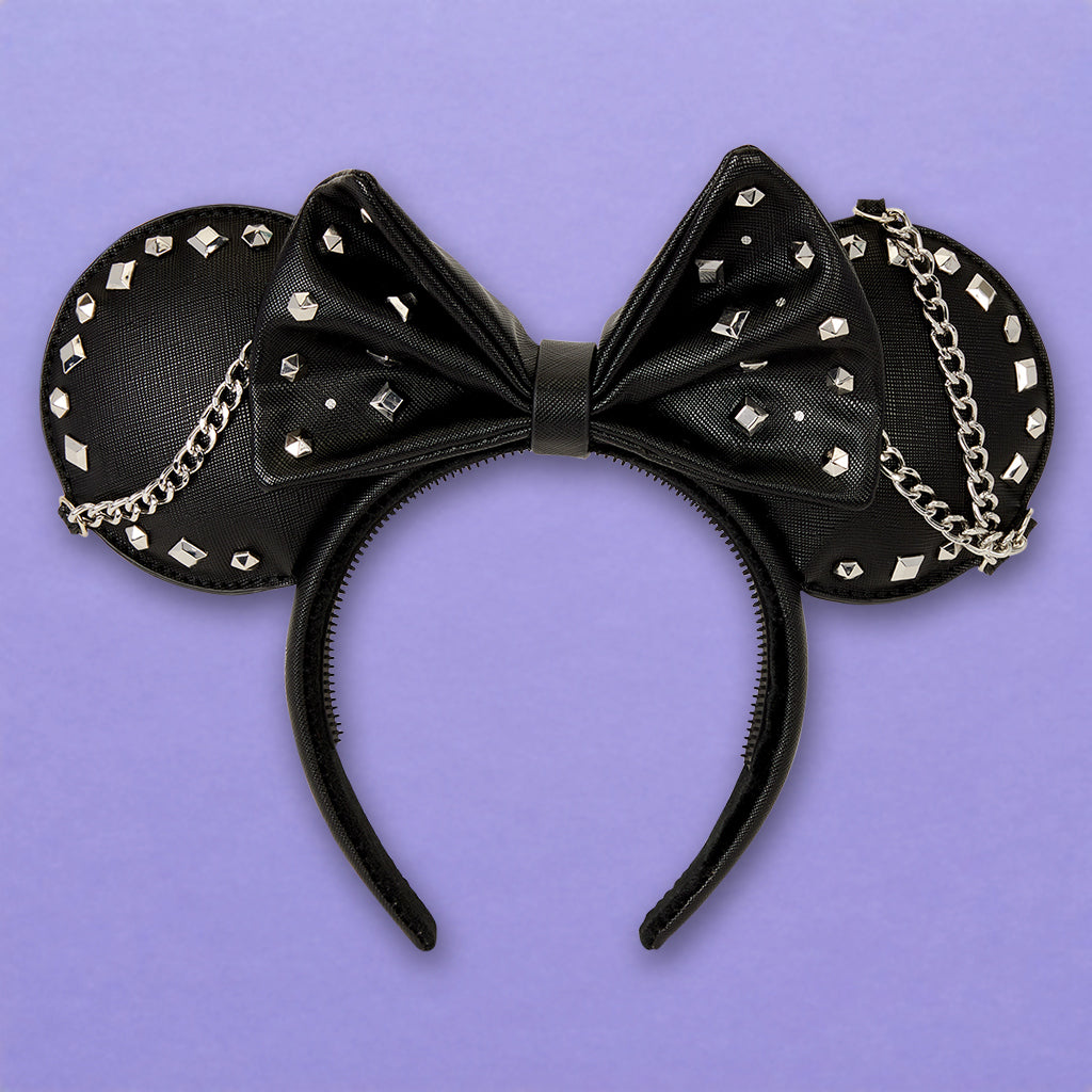 Loungefly x Disney Minnie Mouse Studs & Chains Ear Headband