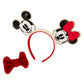 Loungefly x Disney Mickey & Minnie Knit Bow Holiday Ear Headband