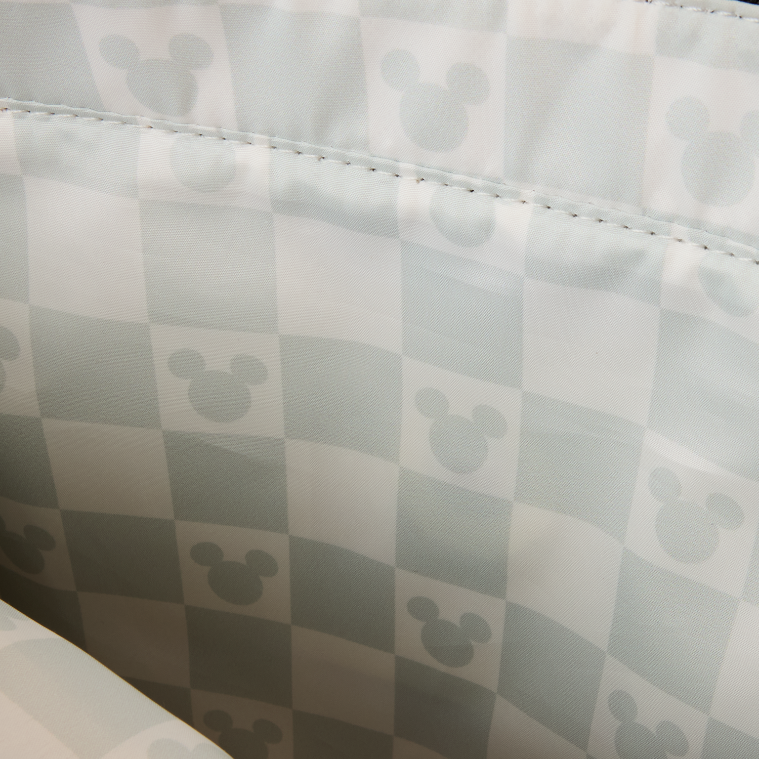 Loungefly x Disney Mickey Ear Black Damier Convertible Tote Bag