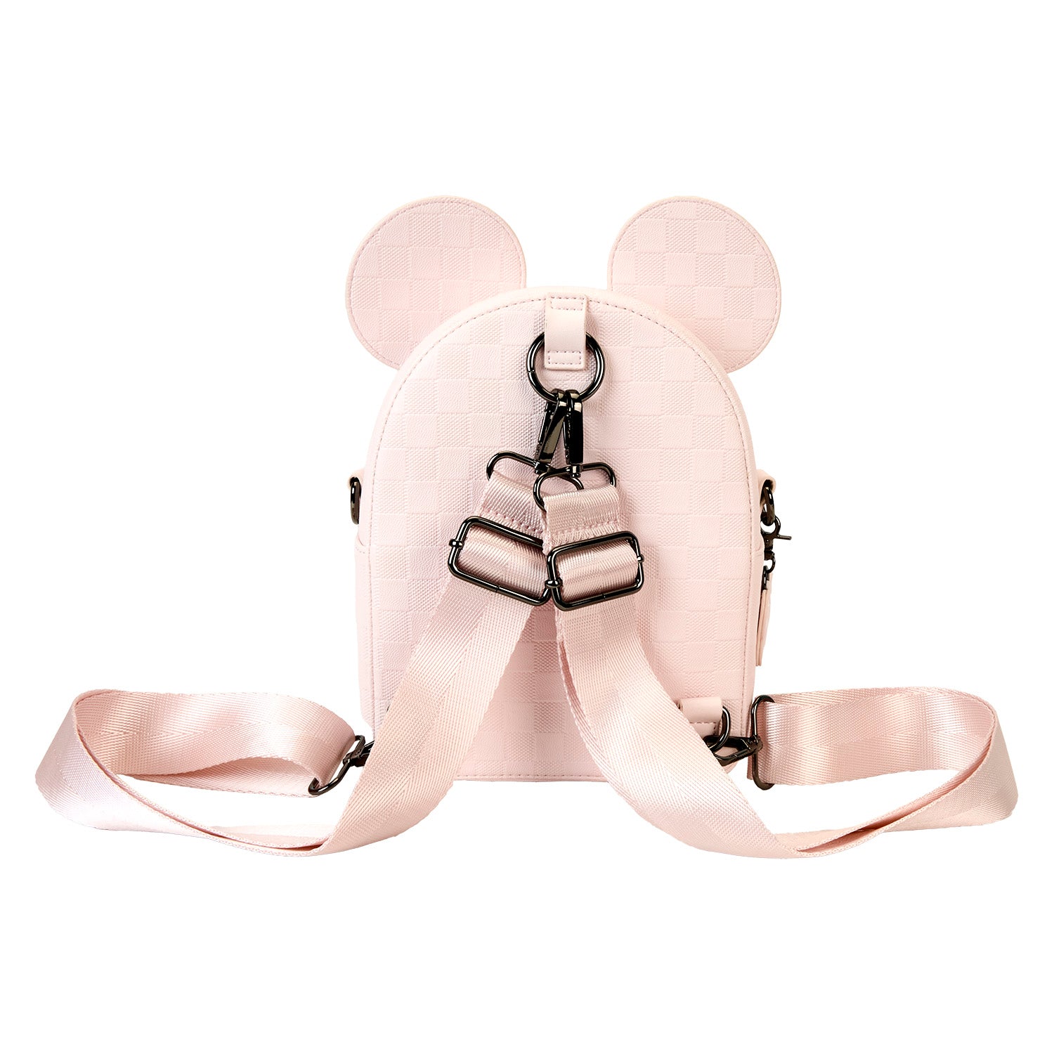 Loungefly x Disney Minnie Ear Pink Damier Convertible Crossbody