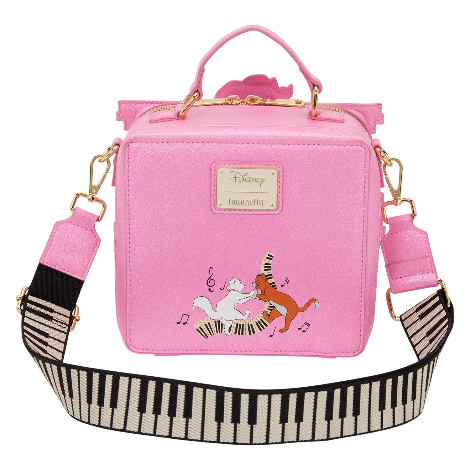 Loungefly x Disney Aristocats Figural Piano Crossbody Bag