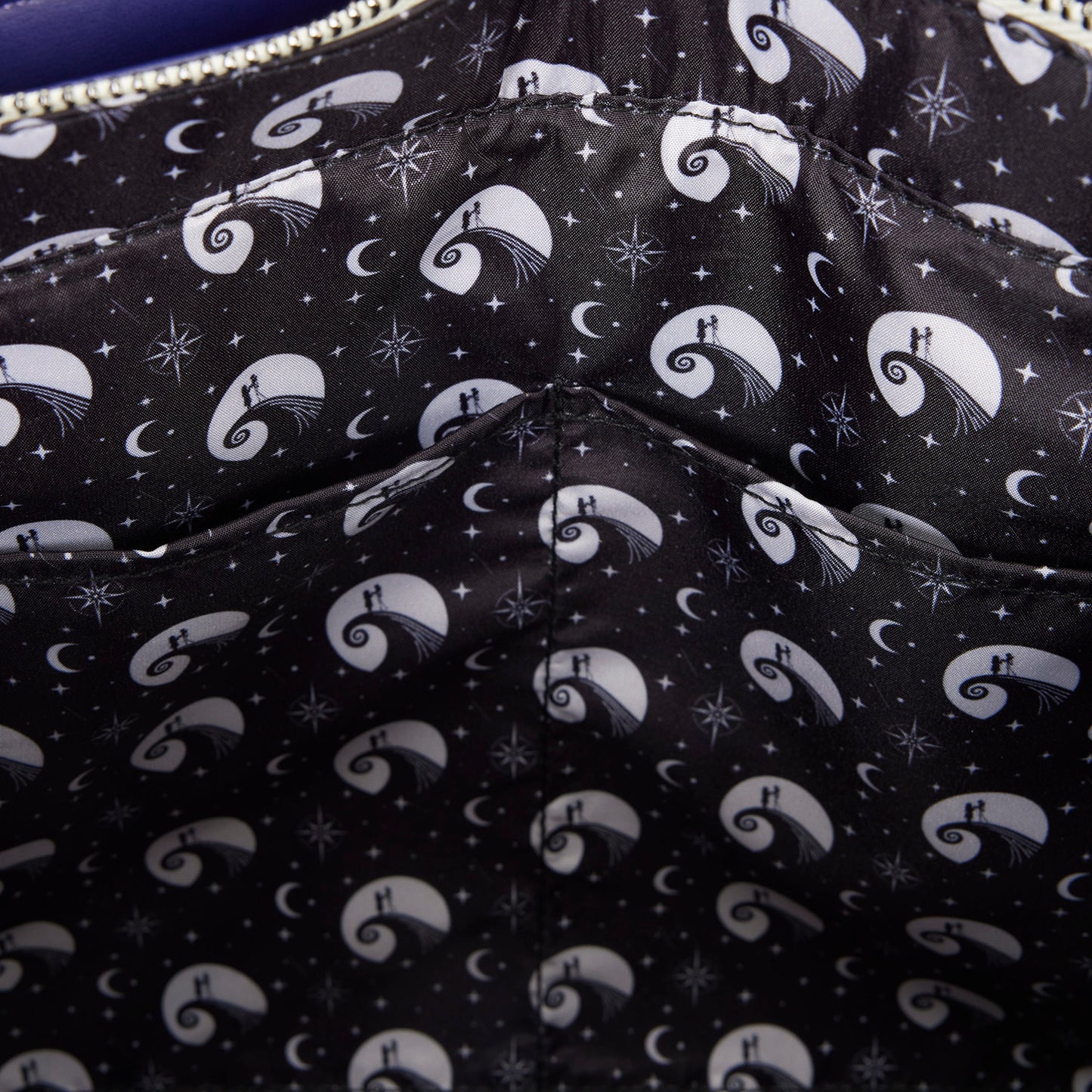 Loungefly x Disney Jack Skellington & Sally Night Sky Convertible Backpack & Tote Bag