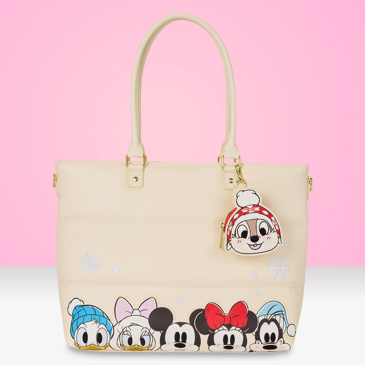 Loungefly x Disney Mickey & Friends Puff Quilt Tote Bag