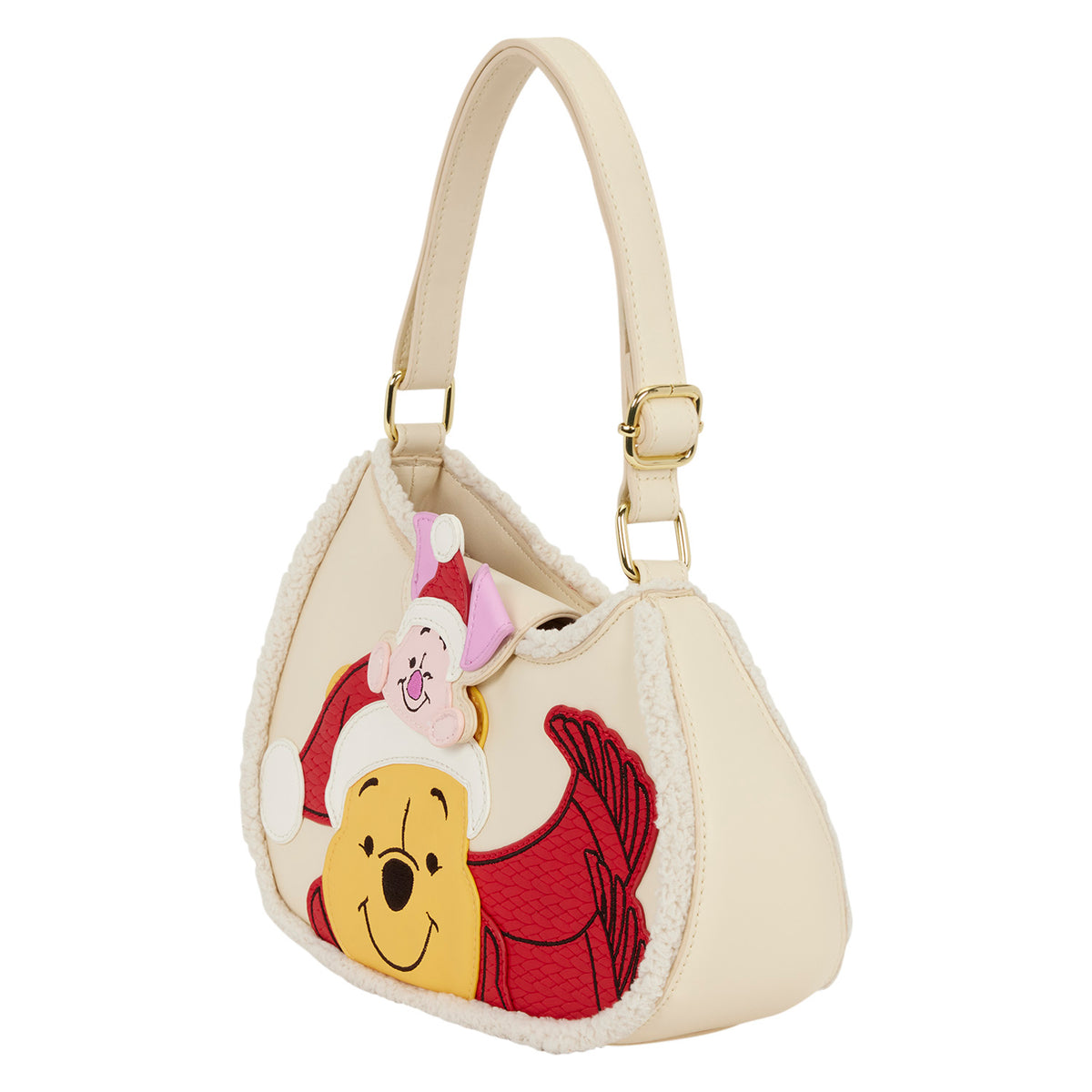 Loungefly x Disney Winnie the Pooh & Piglet Holiday Crossbody Bag