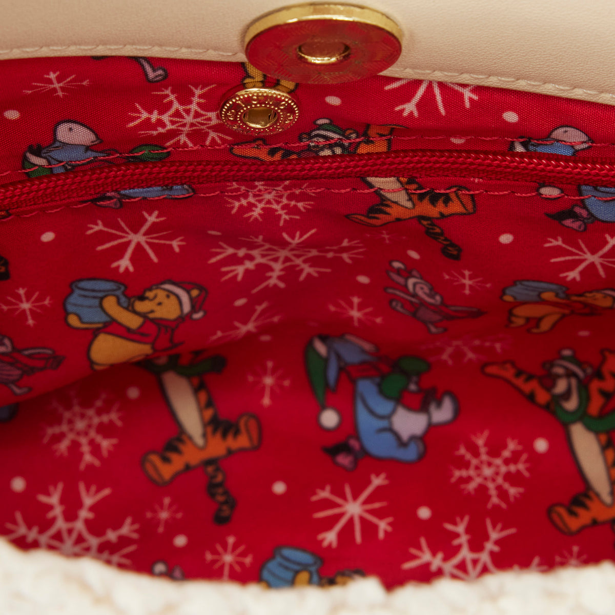 Loungefly x Disney Winnie the Pooh & Piglet Holiday Crossbody Bag
