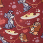 Loungefly x Disney Lady & the Tramp Spaghetti Dinner Charm Crossbody Bag
