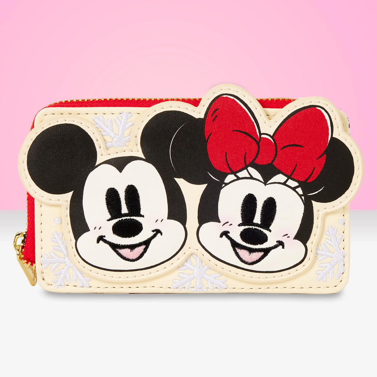 Loungefly x Disney Mickey & Friends Holiday Zip Around Card Holder