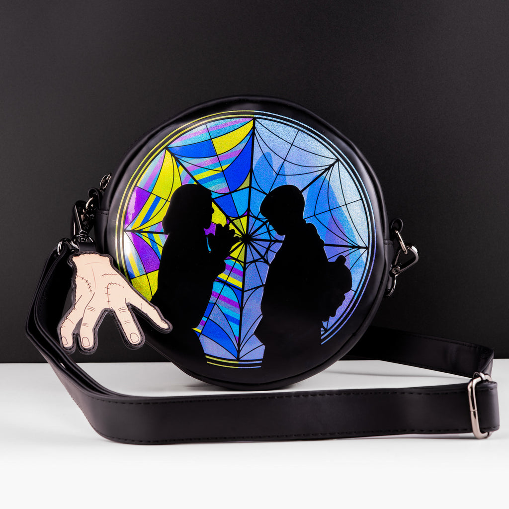 Loungefly x Wednesday Stained Glass Window Crossbody Bag