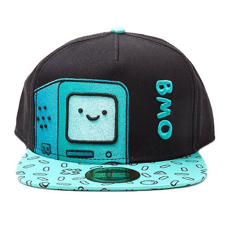 Adventure Time BMO Black Snapback Cap - GeekCore