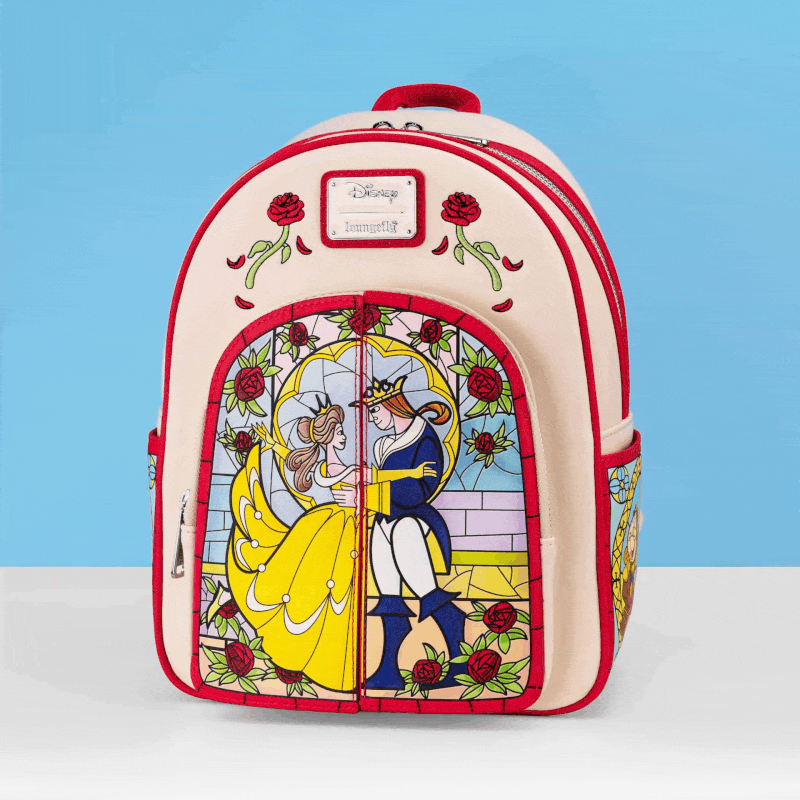 Loungefly x Disney Beauty and the Beast Ballroom Reveal Mini Backpack