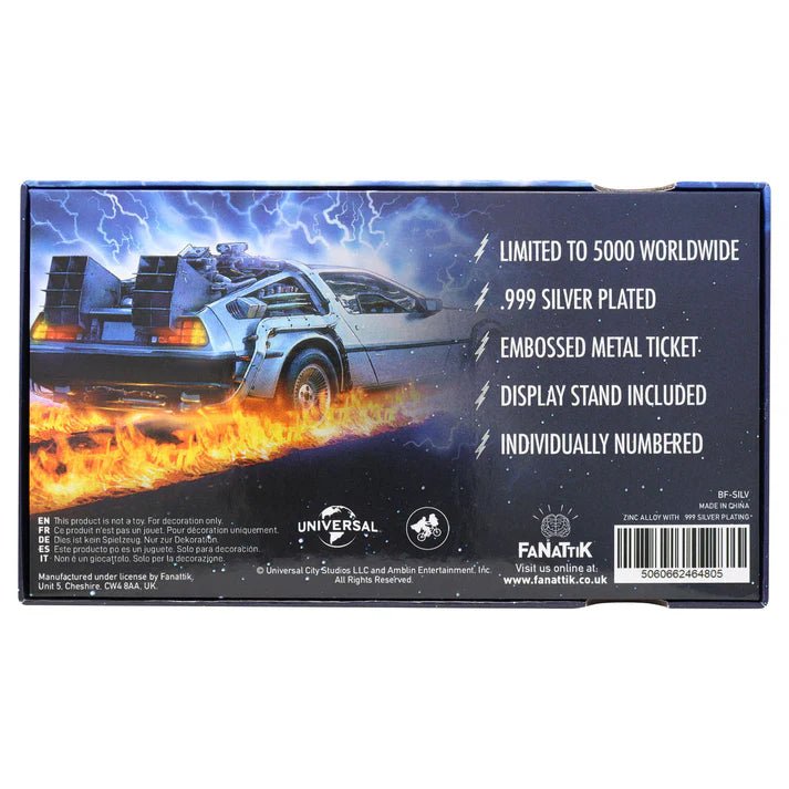 Back to the Future Silver Plated Enchantment Under the Sea Dance Ticket - GeekCore