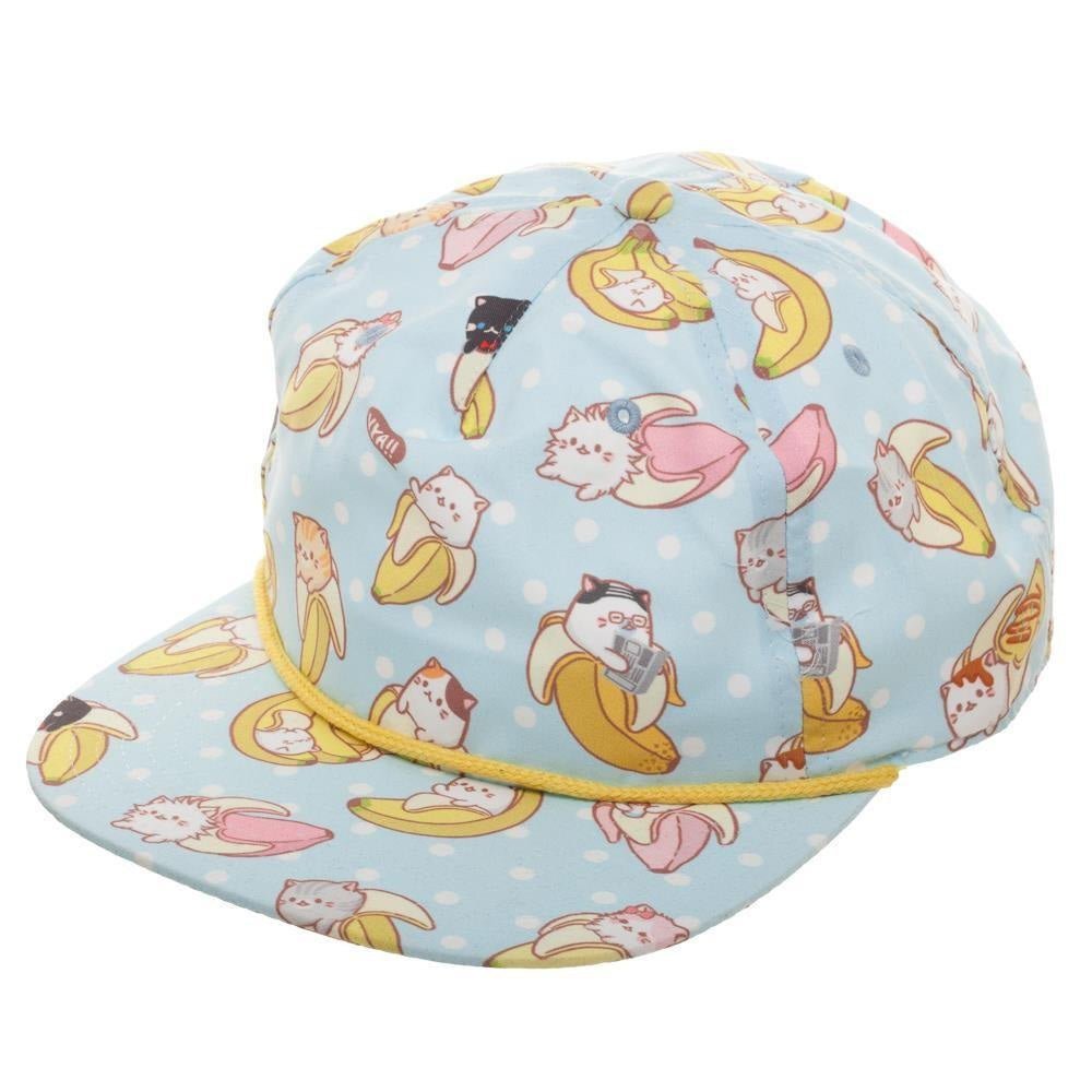 Bananya All Over Print Snapback Cap - GeekCore