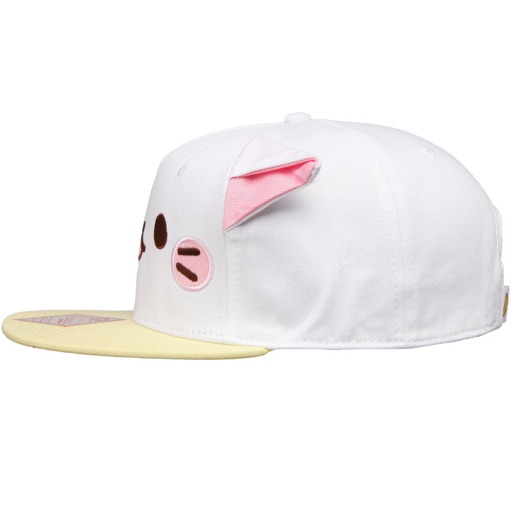Bananya Face with Ears Snapback Cap - GeekCore