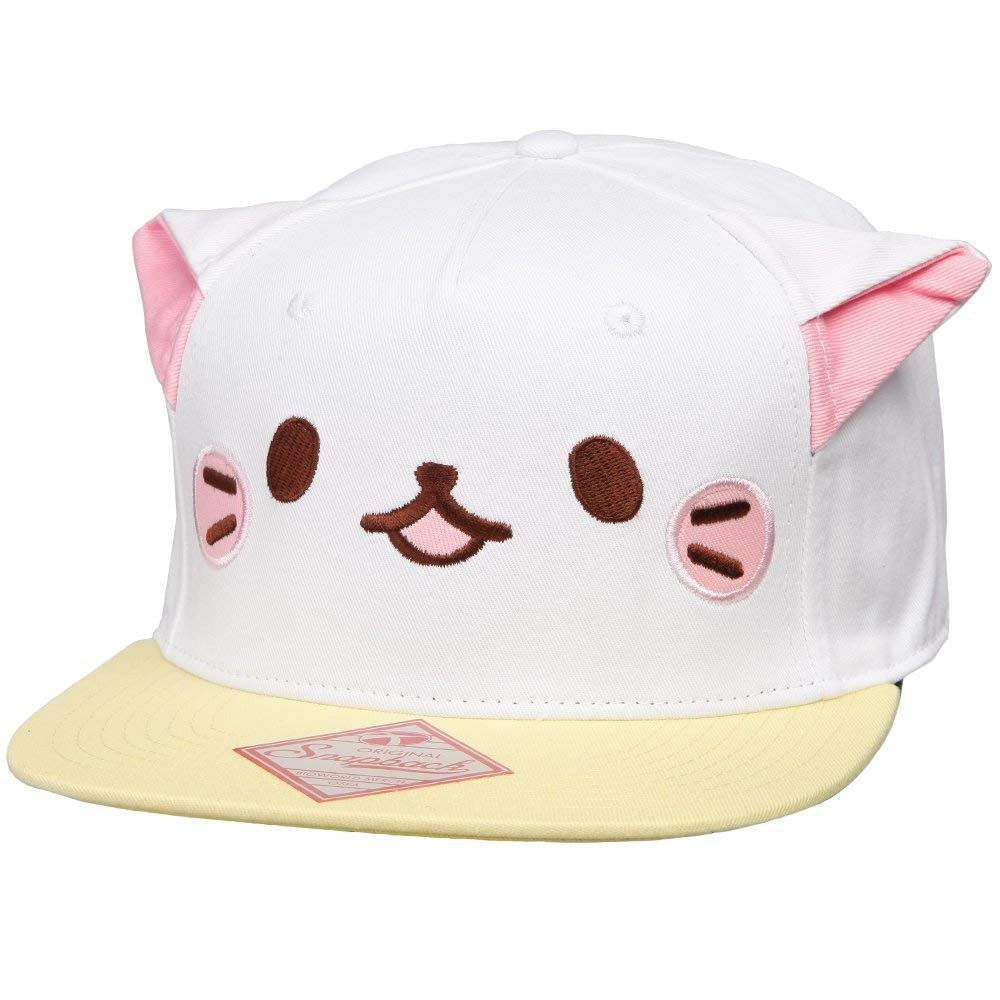 Bananya Face with Ears Snapback Cap - GeekCore