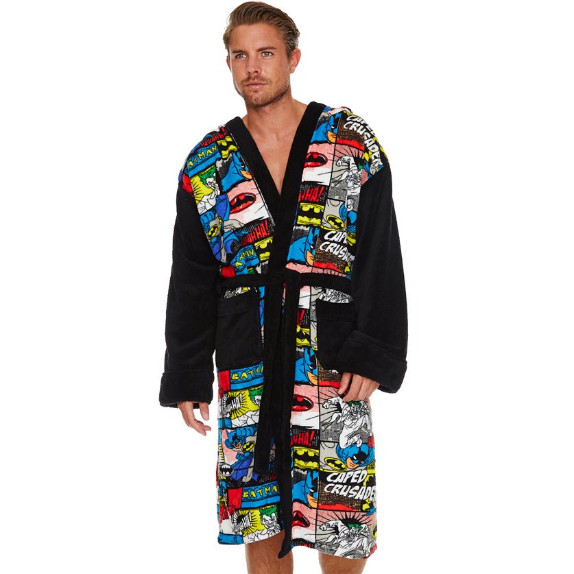 Batman Comic Strip Bath Robe - GeekCore