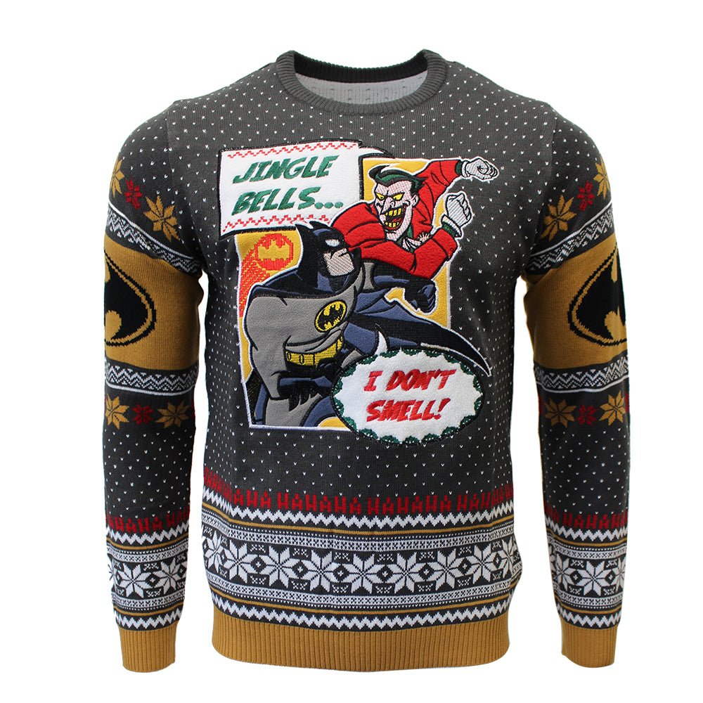 Batman Jingle Bells Knitted Christmas Jumper / Sweater - GeekCore