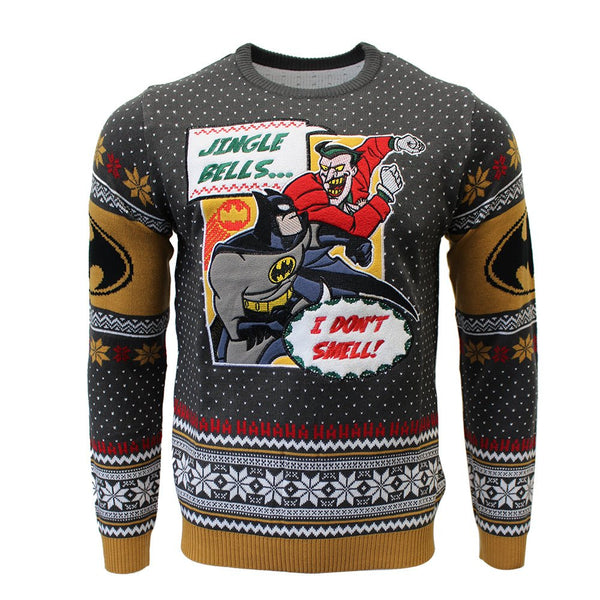 Batman Jingle Bells Knitted Christmas Jumper / Sweater - GeekCore