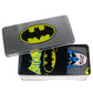 Batman Socks (3 Pairs) Metal Tin - GeekCore