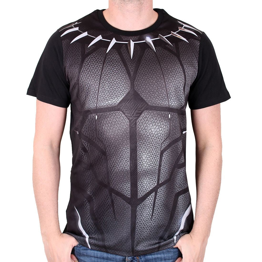 Black Panther Costume T - Shirt - GeekCore