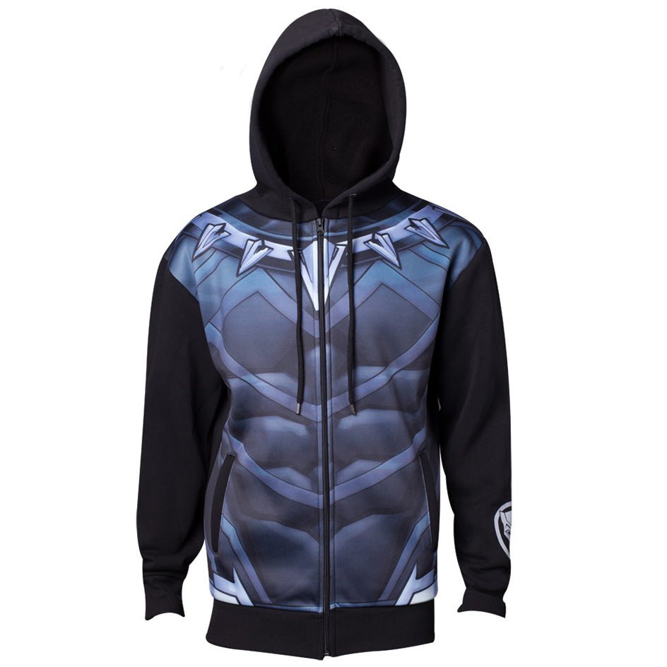 Black Panther Sublimated Costume Hoodie - GeekCore