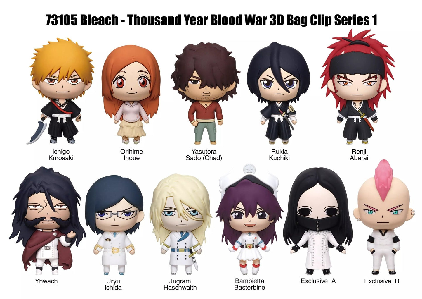 Bleach: Thousand Year Blood War Blind Bag Mystery Bag Clip - GeekCore