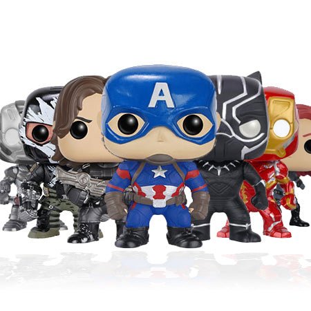 Captain America Civil War Funko Pop! Vinyls - Captain America - GeekCore