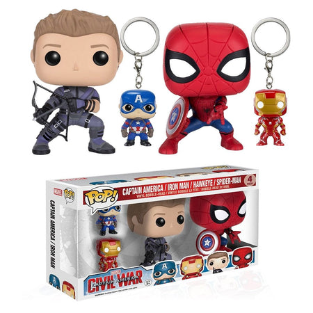 Captain America: Civil War Spider - Man Funko Pop! Vinyl 4 Pack - GeekCore