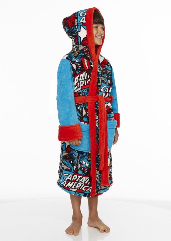 Captain America Kids Bath Robe - GeekCore