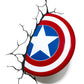 Captain America Shield 3D Night Light - GeekCore