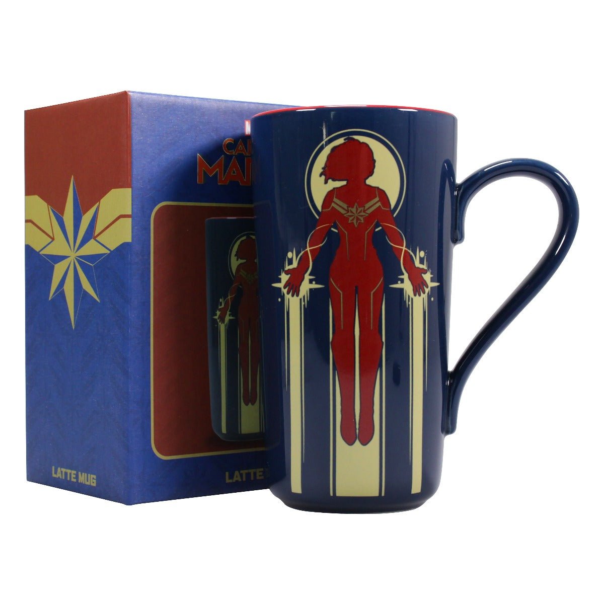 Captain Marvel Latte Mug - GeekCore