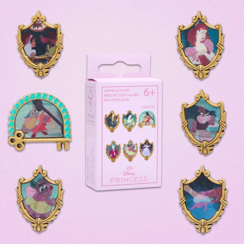 Loungefly x Disney Cinderella Lenticular Blind Box Mystery Pin