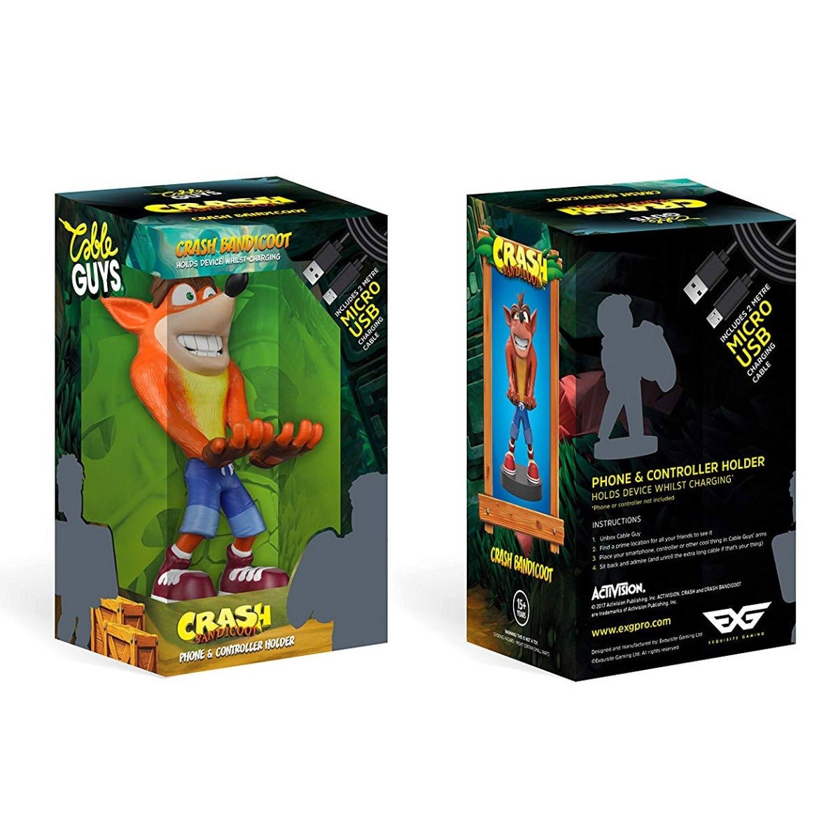 Crash Bandicoot Cable Guy Controller & Smartphone Stand - GeekCore