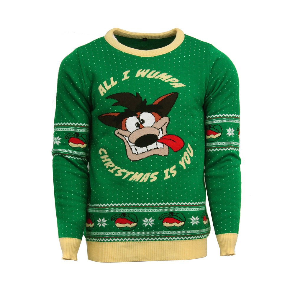 Crash Bandicoot Knitted Christmas Jumper / Sweater - GeekCore
