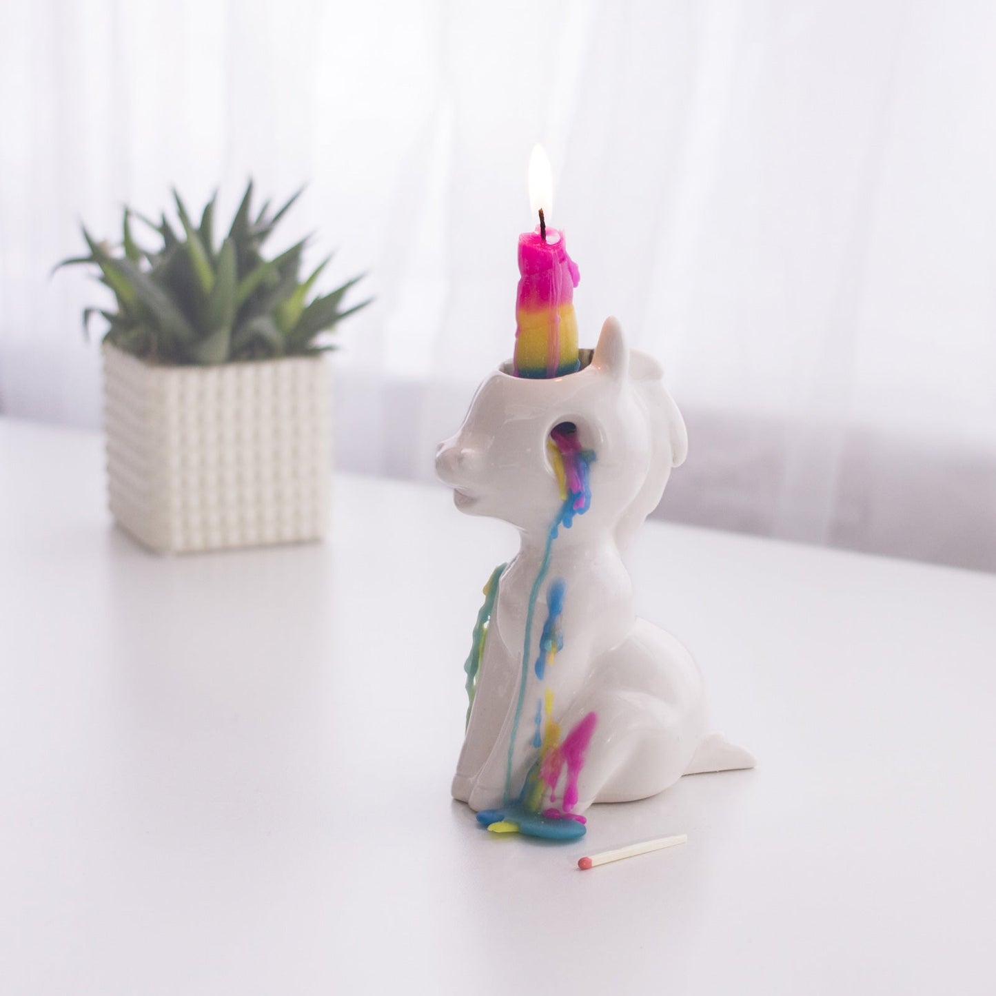 Crying Unicorn Candle - GeekCore