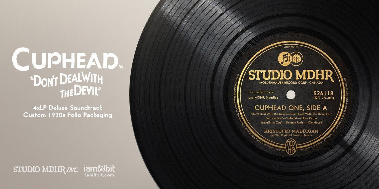 Cuphead Deluxe Vinyl Soundtrack (4x LP) - GeekCore