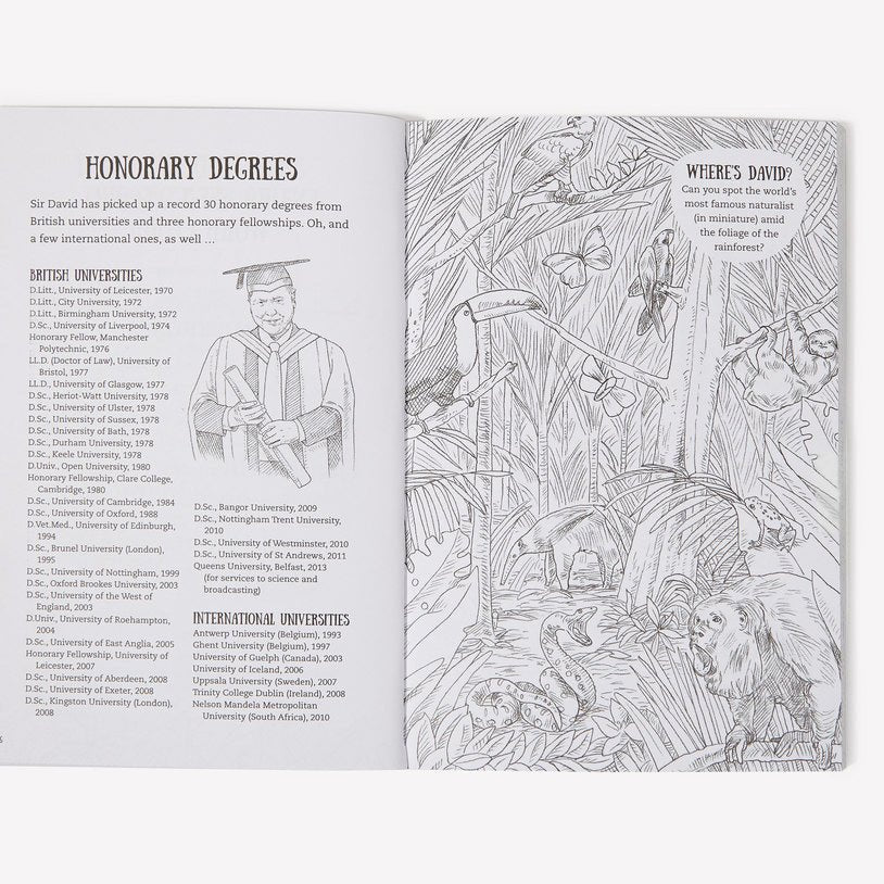 David Attenborough Activity Book - GeekCore