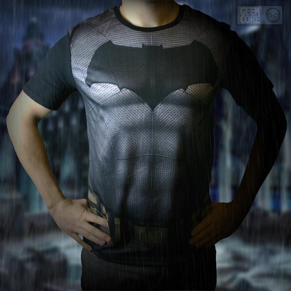 Dawn of Justice Batman Costume T - Shirt - GeekCore