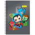 DC Comics Justice League Chibi A5 Spiral Notebook - GeekCore