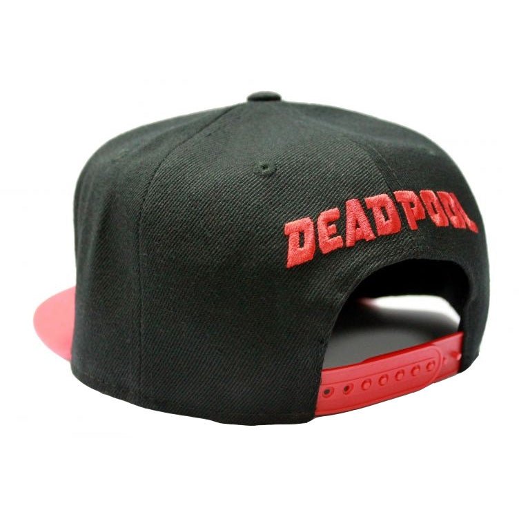 Deadpool Black and Red Snapback Cap - GeekCore