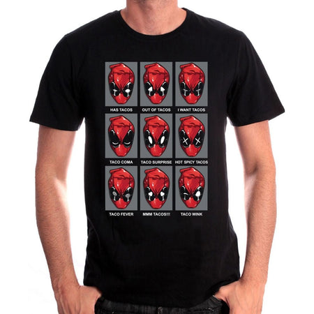 Deadpool Faces T - Shirt - GeekCore