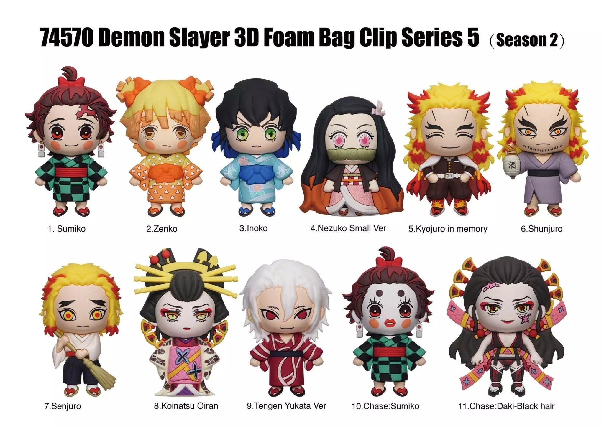 Demon Slayer Series 5 Blind Bag Mystery Bag Clip - GeekCore