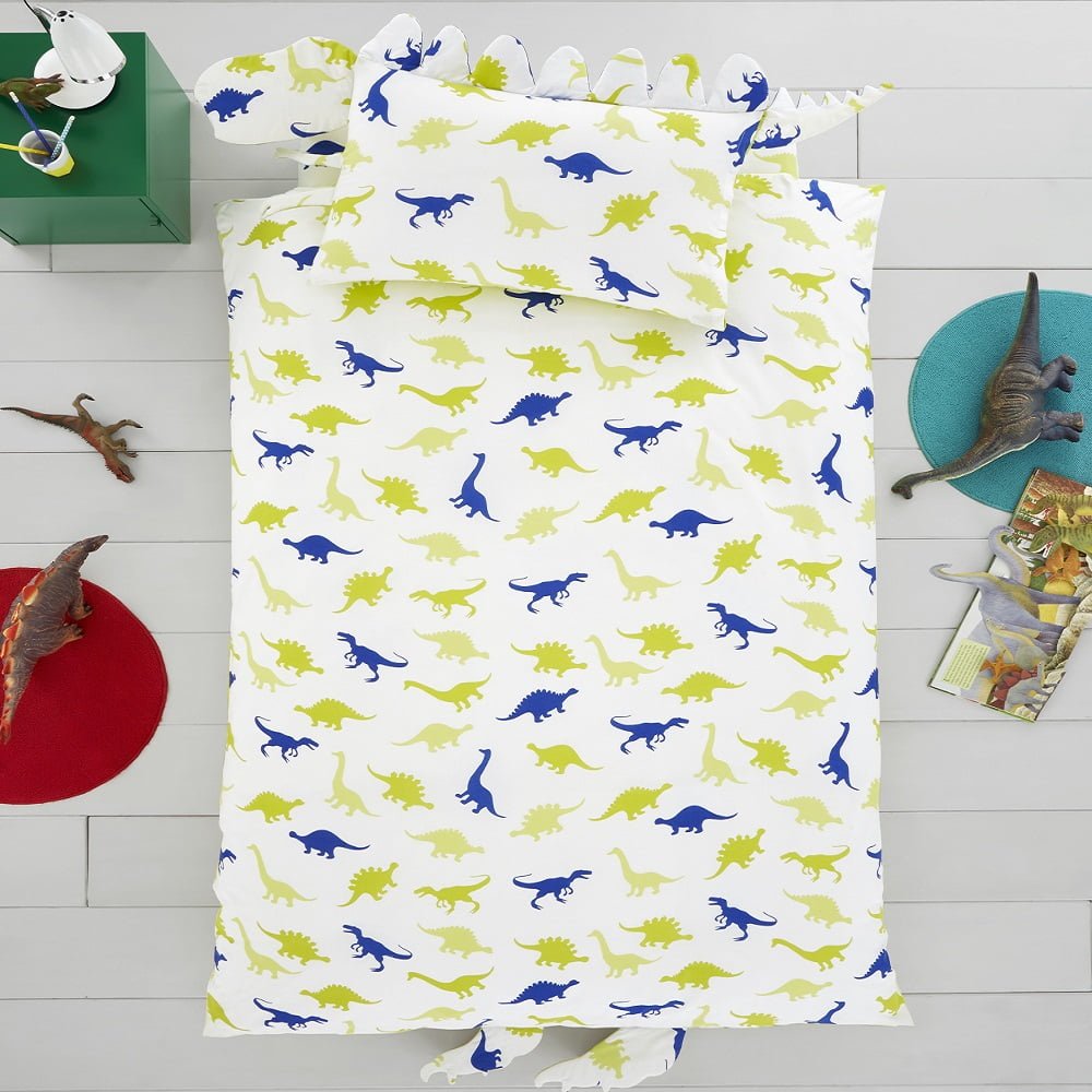Dinosaur Shaped Single Duvet Cover Bedding Set - GeekCore