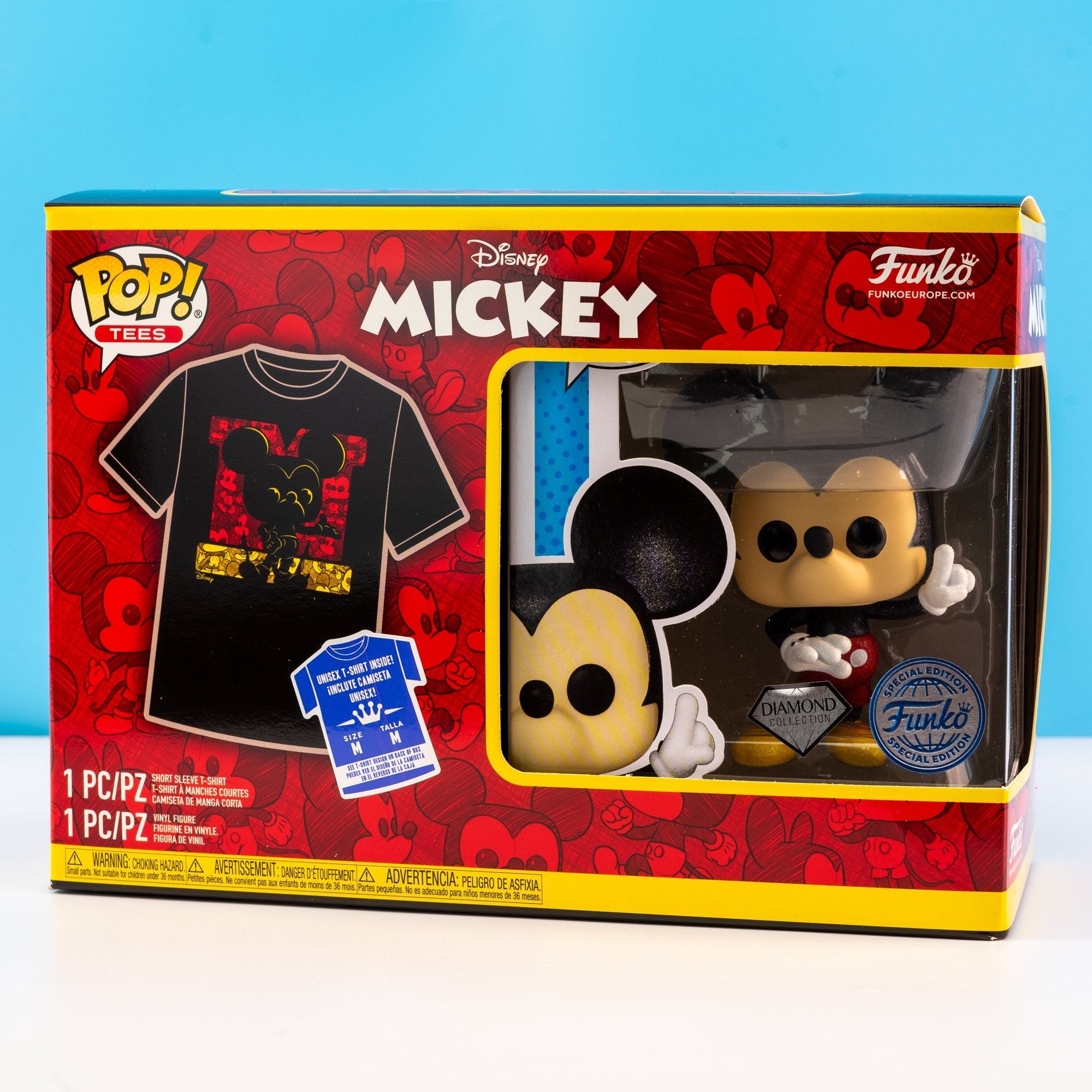 Disney Mickey Mouse DGLT Pop! Vinyl and Tee Set - GeekCore