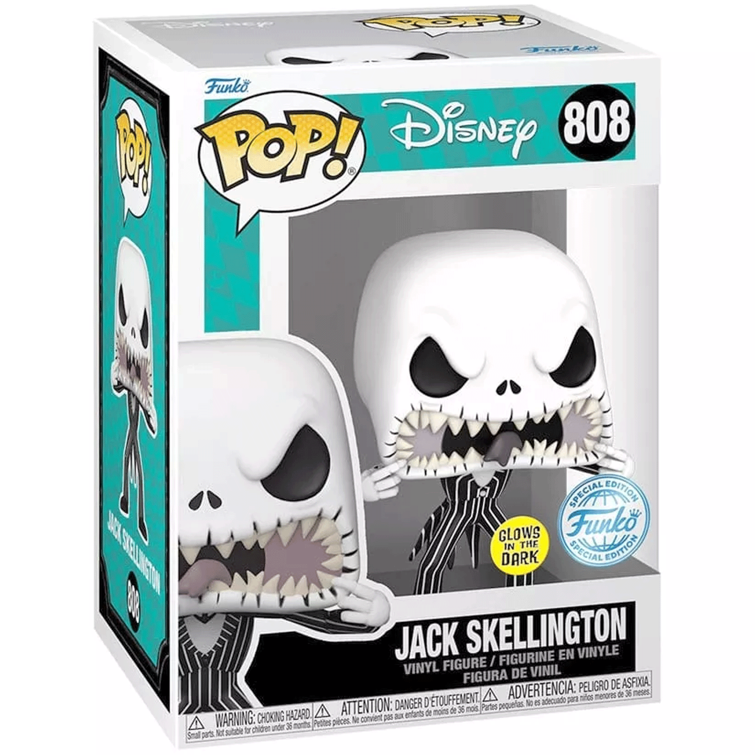 Disney Nightmare Before Christmas Jack Skellington Pop! Vinyl and Tee Set - GeekCore