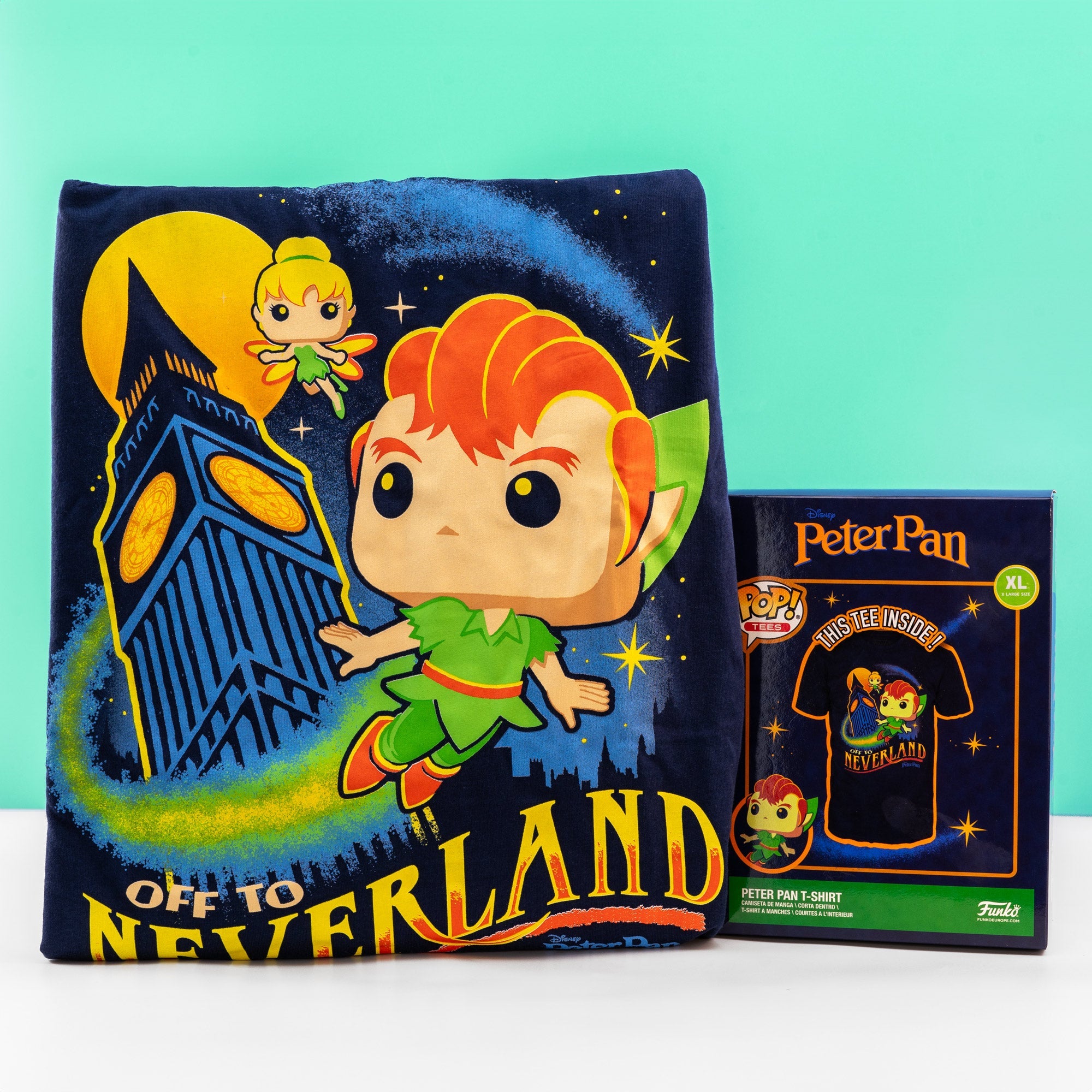 Disney Peter Pan off to Neverland Funko Boxed Tee - GeekCore