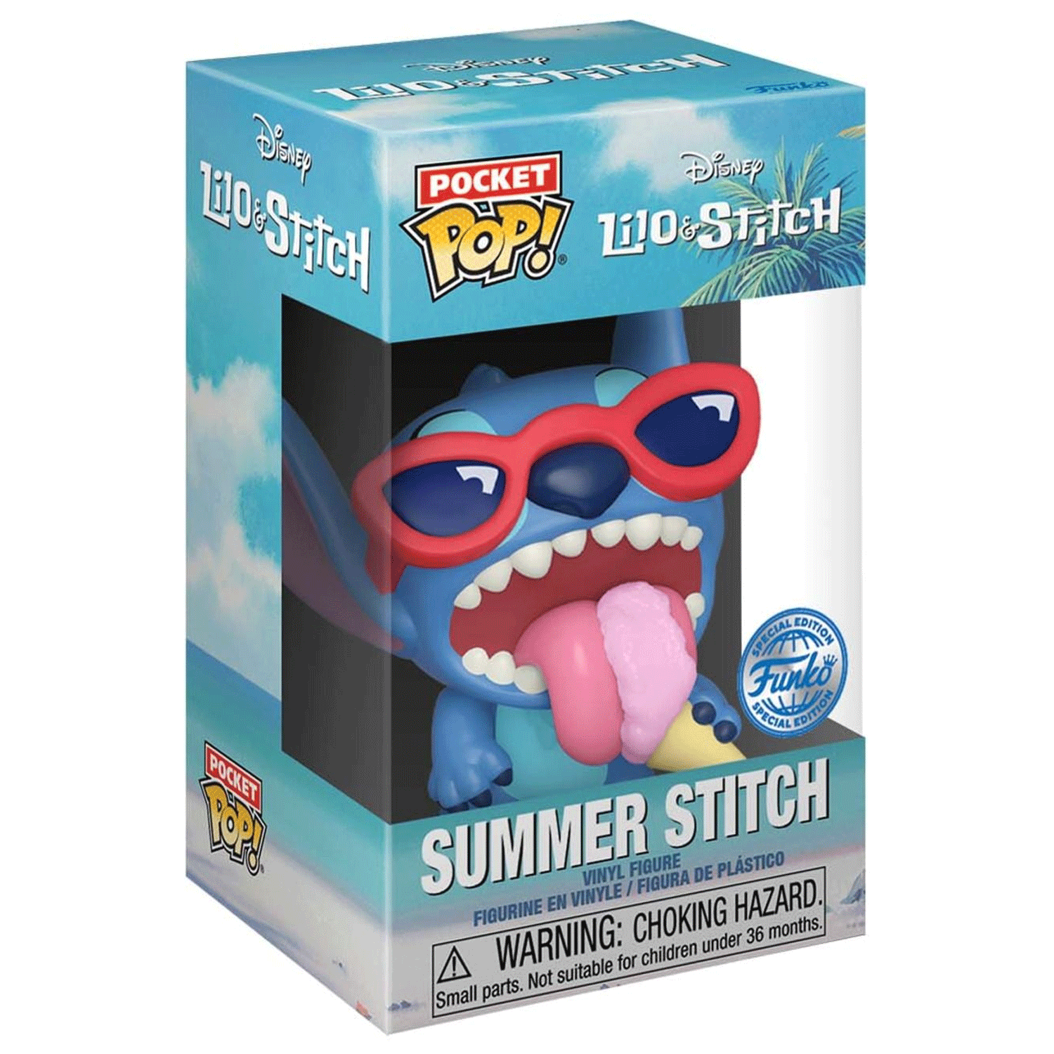 Disney Summer Stitch Pocket Pop! Vinyl and Tee Set for Kids - GeekCore