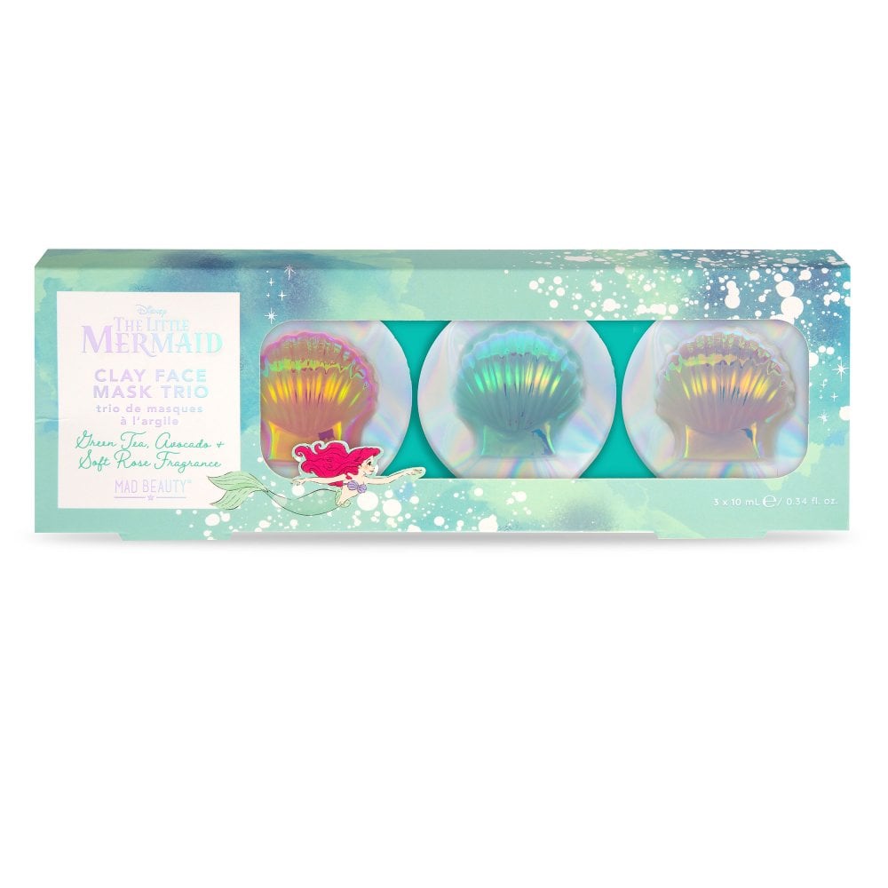 Disney The Little Mermaid Clay Face Mask Trio by Mad Beauty - GeekCore