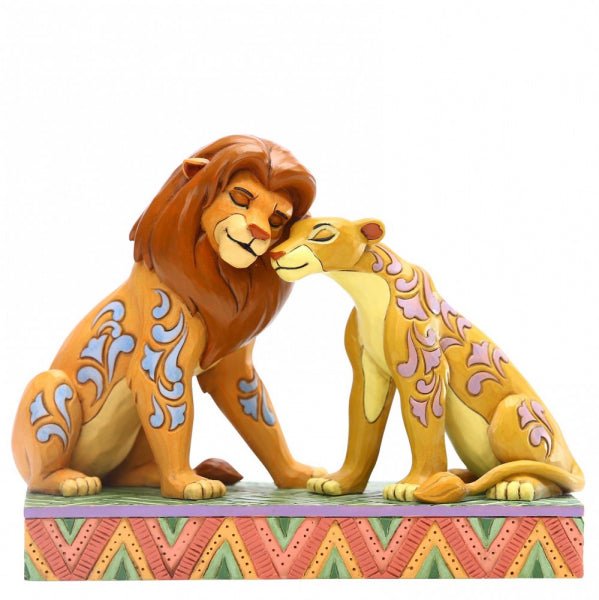 Disney Traditions by Jim Shore - Savannah Sweethearts Simba and Nala Figurine - GeekCore
