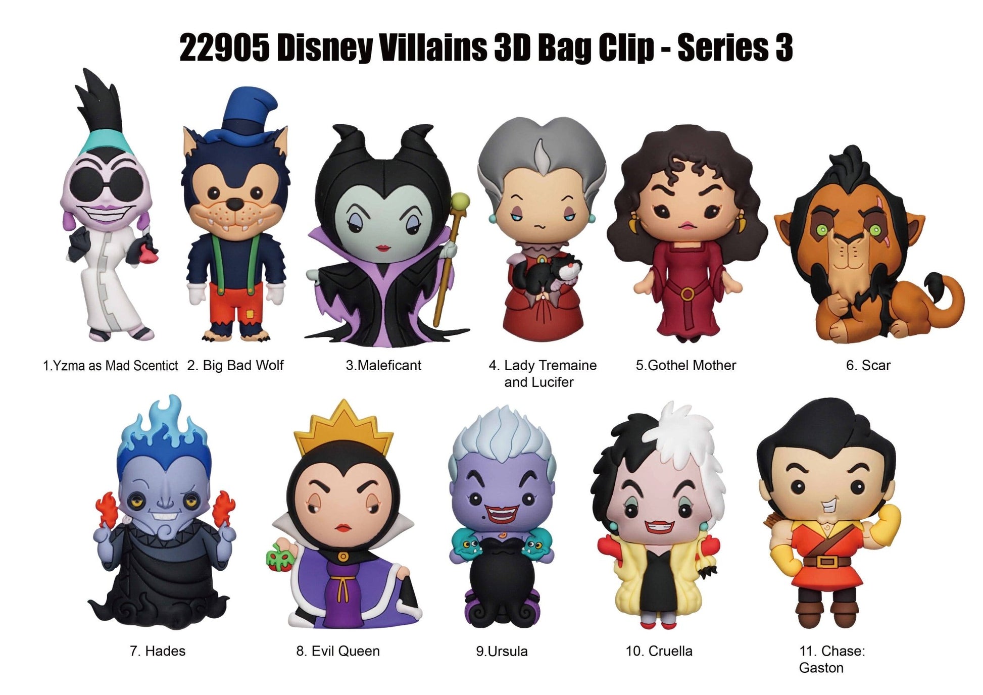 Disney Villains Series 3 Blind Bag Mystery Bag Clip - GeekCore