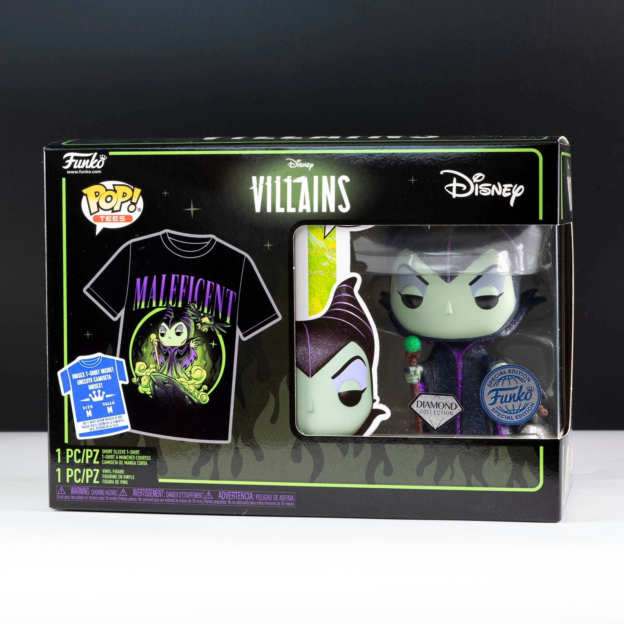 Disney Villains Sleeping Beauty Maleficent Pop! Vinyl and Tee Set - GeekCore